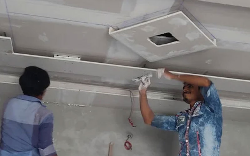 False Ceiling Construction Work